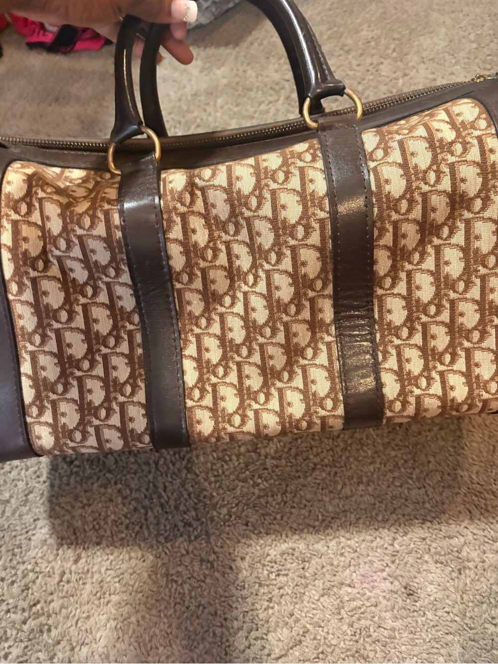 🎉CHRISTIAN DIOR 1960s RARE Early Oblique MonogramBox Bag🎉 - Picture 3 of 12